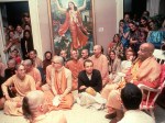 Srila Prabhupada with&nbsp;devotees