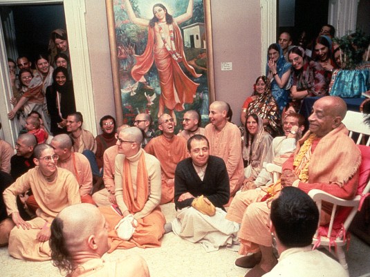 Srila Prabhupada with devotees