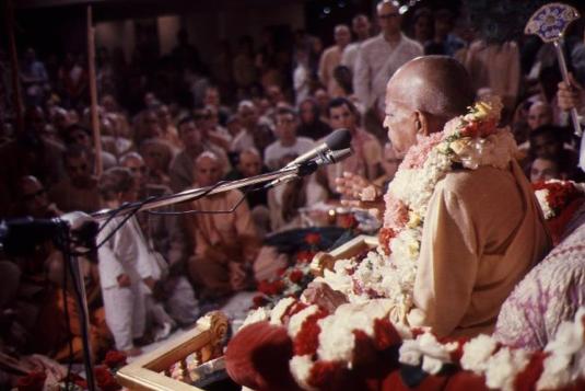 Srila Prabhupada speaking