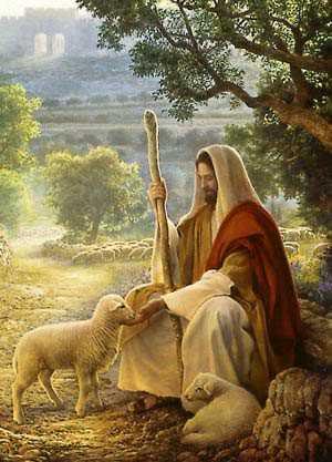 Jesus and Lamb