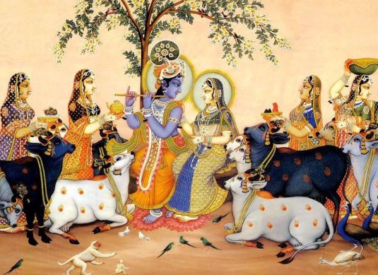 Krishna and the gopis