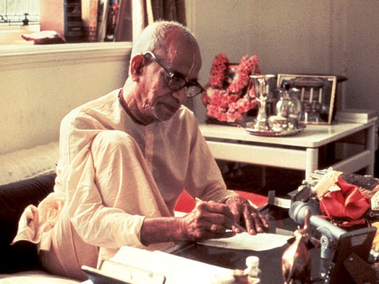 Srila Prabhupada writting 2
