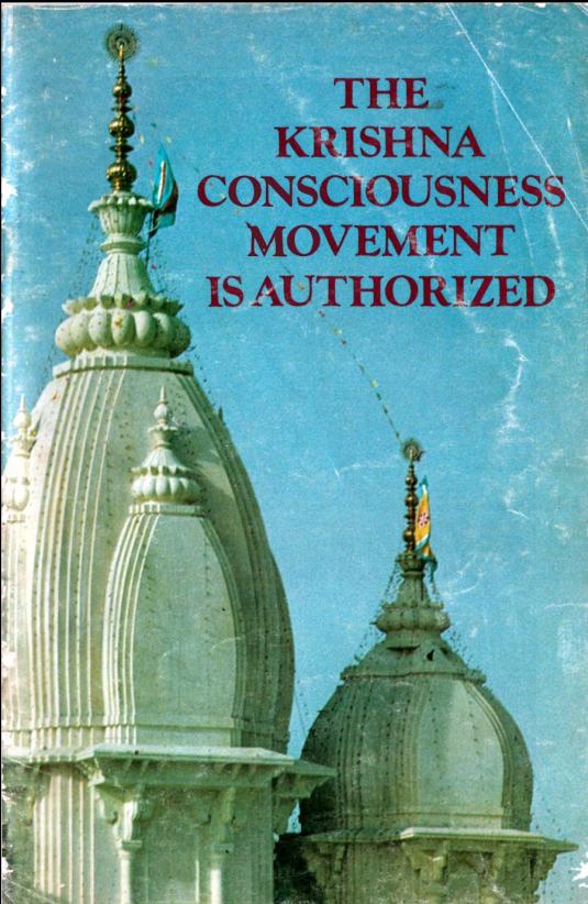 The Krishna Consciousness Movement