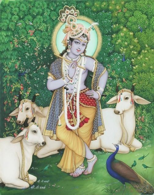 Govinda with cows