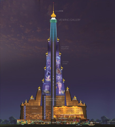 Tallest Temple vrindavan-chandrodaya-temple-2