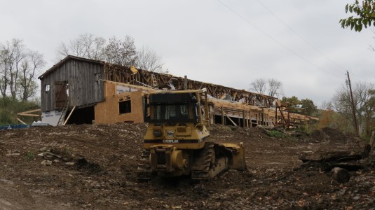 Ox Barn Renovation at New Vrindavan Vyasasan 022