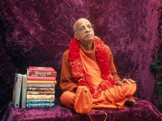 Srila Prabhupada with Books