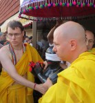 1Sri Sri Radha Shyamsundar entering the&nbsp;temple