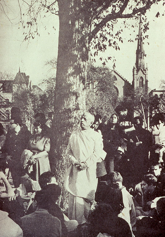 Srila Prabhupada at Tomkins Park