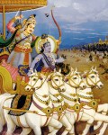 Krsna and Arjuna on Battlefield of&nbsp;Kuruksetra
