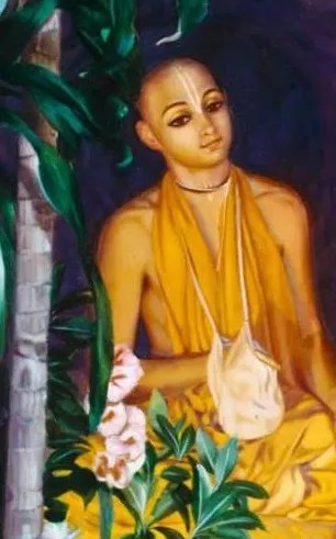 Lord Caitanya carries the body of Haridasa Thakura
